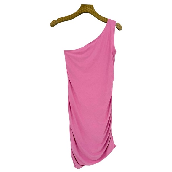 BEYOND YOGA Featherweight Carried Away One Shoulder Dress in Pink Size M - Picture 2 of 10